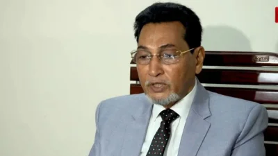 কথা বলছেন চিফ হুইপ নূরুল ইসলাম মনি