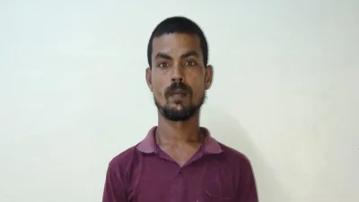 গ্রেফতারকৃত চন্দন। ছবি: ইন্ডিয়ান এক্সপ্রেস