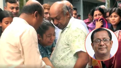 বরিশাল প্রেসক্লাব থেকে তার মরদেহ সরকারি বরিশাল কলেজ সংলগ্ন নিজ বাসভবনে নিয়ে যাওয়া হয়। এ সময় মরদেহের সামনে স্বজনরা কান্নায় ভেঙে পড়েন।