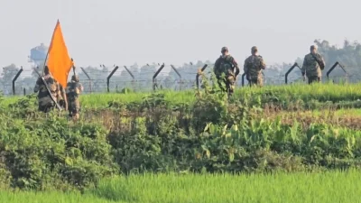 ঠাকুরগাঁওয়ের পীরগঞ্জে চান্দেরহাট সীমান্ত এলাকা