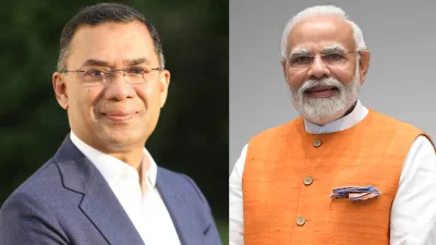 বাংলাদেশের প্রধানমন্ত্রী তারেক রহমান ও ভারতের প্রধানমন্ত্রী নরেন্দ্র মোদি