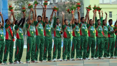 এশিয়ান গেমসে ২০১০ আসরে সোনা জিতেছিল বাংলাদেশ।