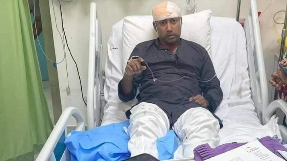 ইউনাইটেড হাসপাতালে ভর্তি তাবিথ আউয়াল। ছবি: সংগৃহীত