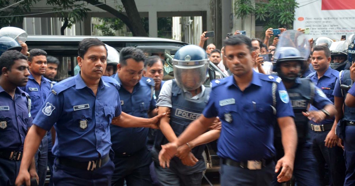 Ex jute minister on remand for six days, legal professionals throw eggs