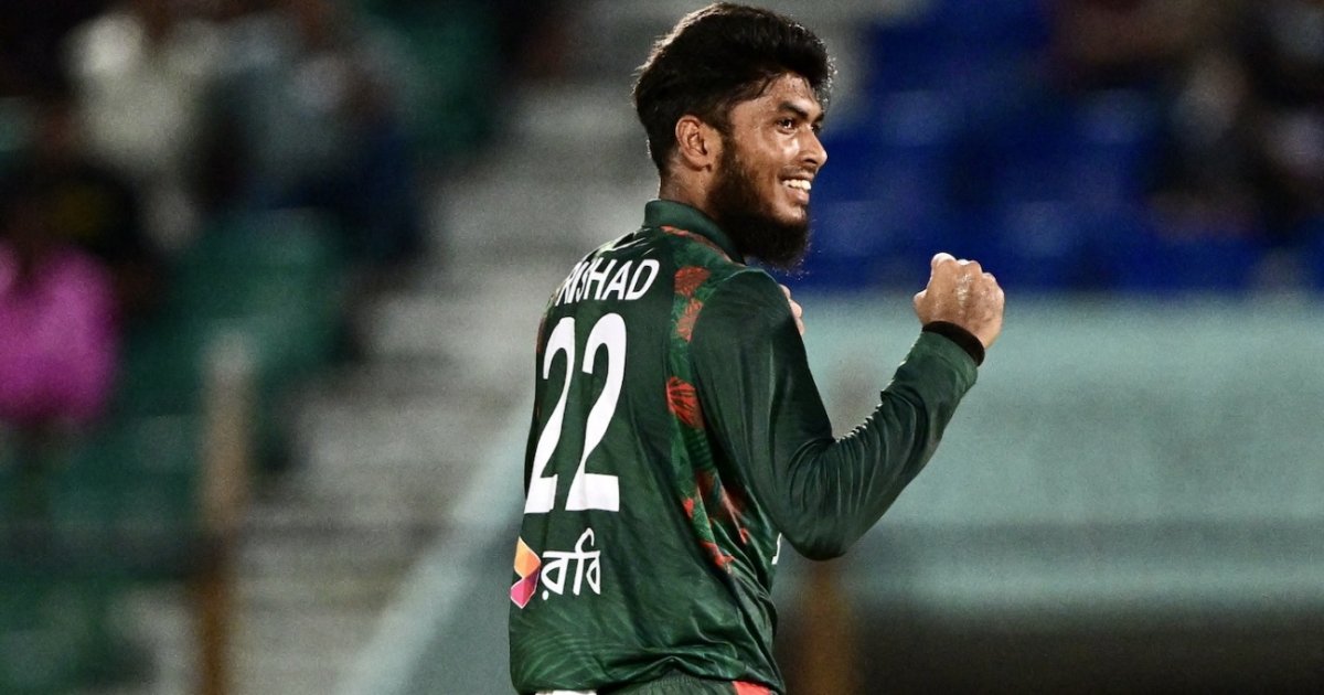 ক্যারিয়ার সেরা বোলিংয়ে সেরা স্থানে রিশাদ