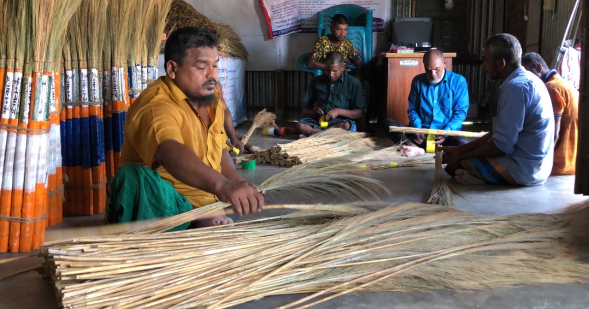 From Charity to Self-Sufficiency: The Inspiring Story of a Proud Worker Who Swept Her Way to Success with Flower Brooms