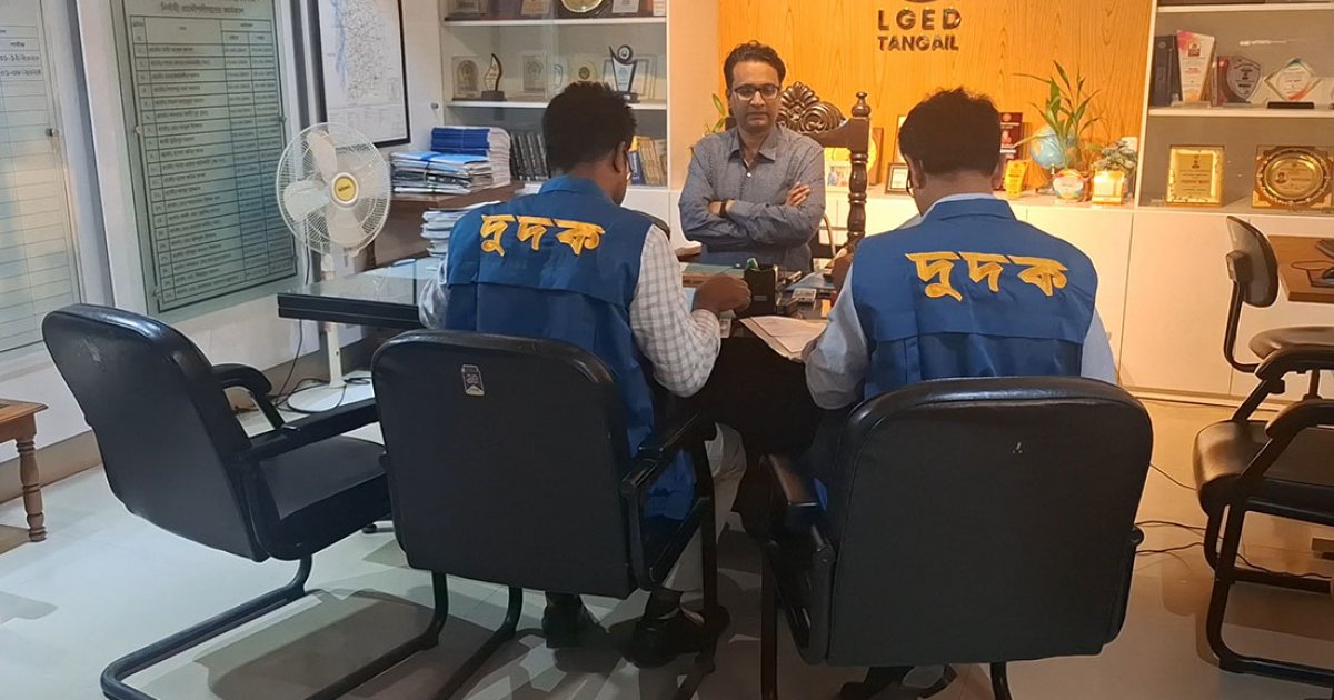 টাঙ্গাইলে এলজিইডি প্রকল্পে দুর্নীতির প্রাথমিক সত্যতা মিলেছে