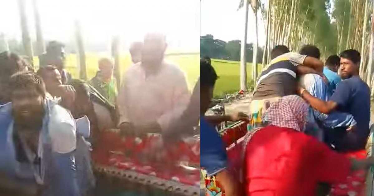 মারধরের পর পল্লিচিকিৎসককে তুলে নিয়ে গেলো প্রতিপক্ষ, ভিডিও ভাইরাল
