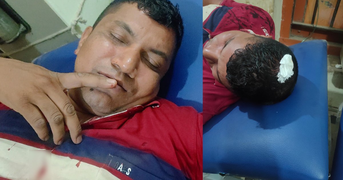 থানায় নেওয়ার পথে দুই পুলিশকে হাতুড়িপেটা করলো আসামি
