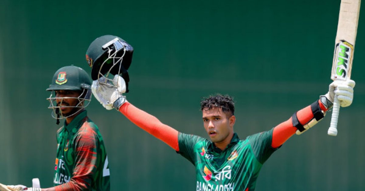 আবার আবরারের সেঞ্চুরি, বাংলাদেশের হ্যাটট্রিক জয়