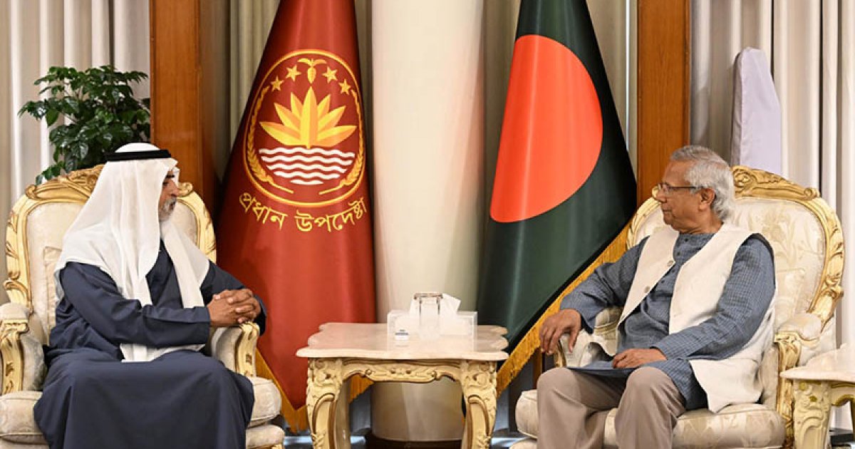 প্রধান উপদেষ্টার সঙ্গে আমিরাতের উচ্চ পর্যায়ের প্রতিনিধি দলের সাক্ষাৎ