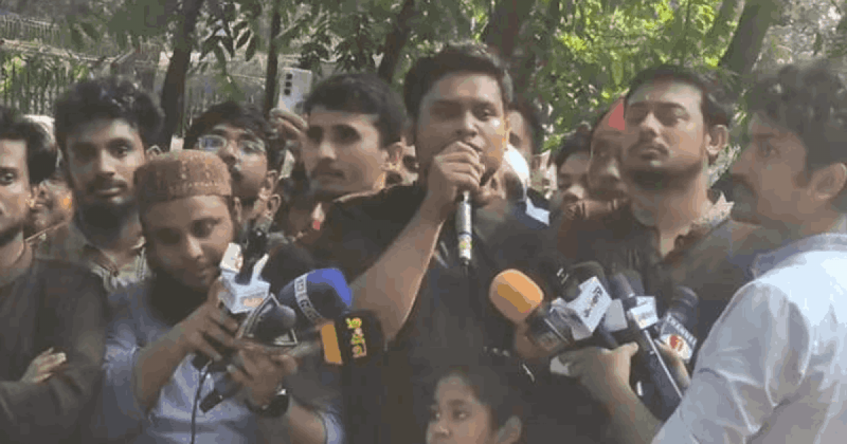 যমুনা থেকে বাংলামোটর জনসমুদ্রে পরিণত করার ডাক হাসনাতের