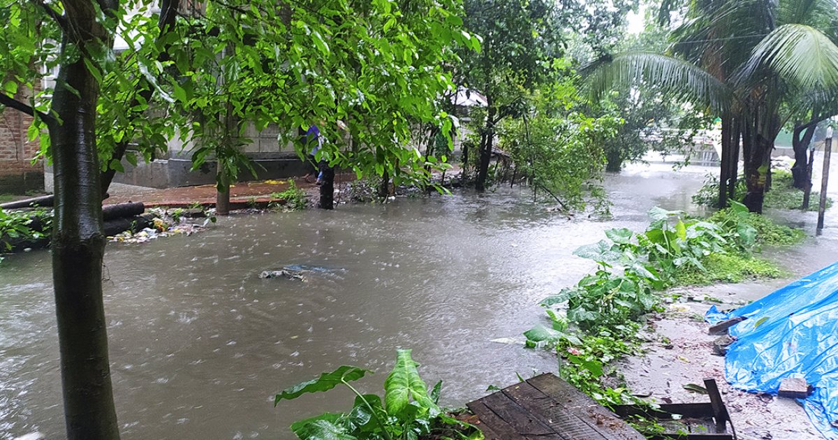 অবিরাম বৃষ্টিতে তলিয়েছে রংপুর নগরীর ২০টি মহল্লা