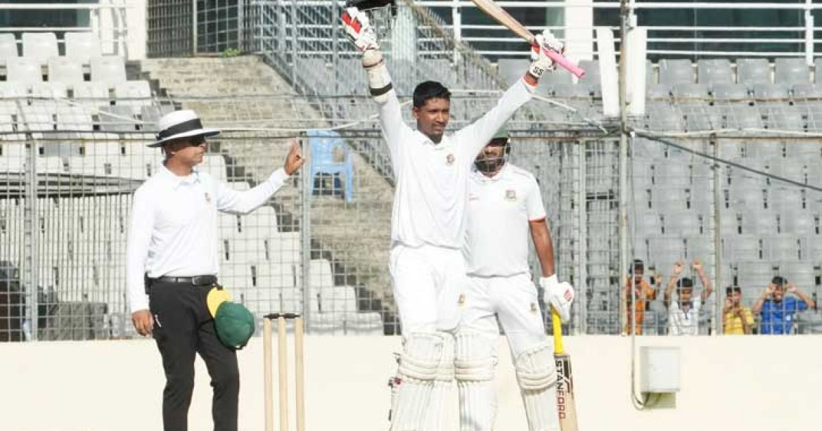 বিপর্যয় সামলে ইফতি-মঈনের ব্যাটে প্রথম দিনে বাংলাদেশ ইমার্জিংয়ের ২৪২ রান