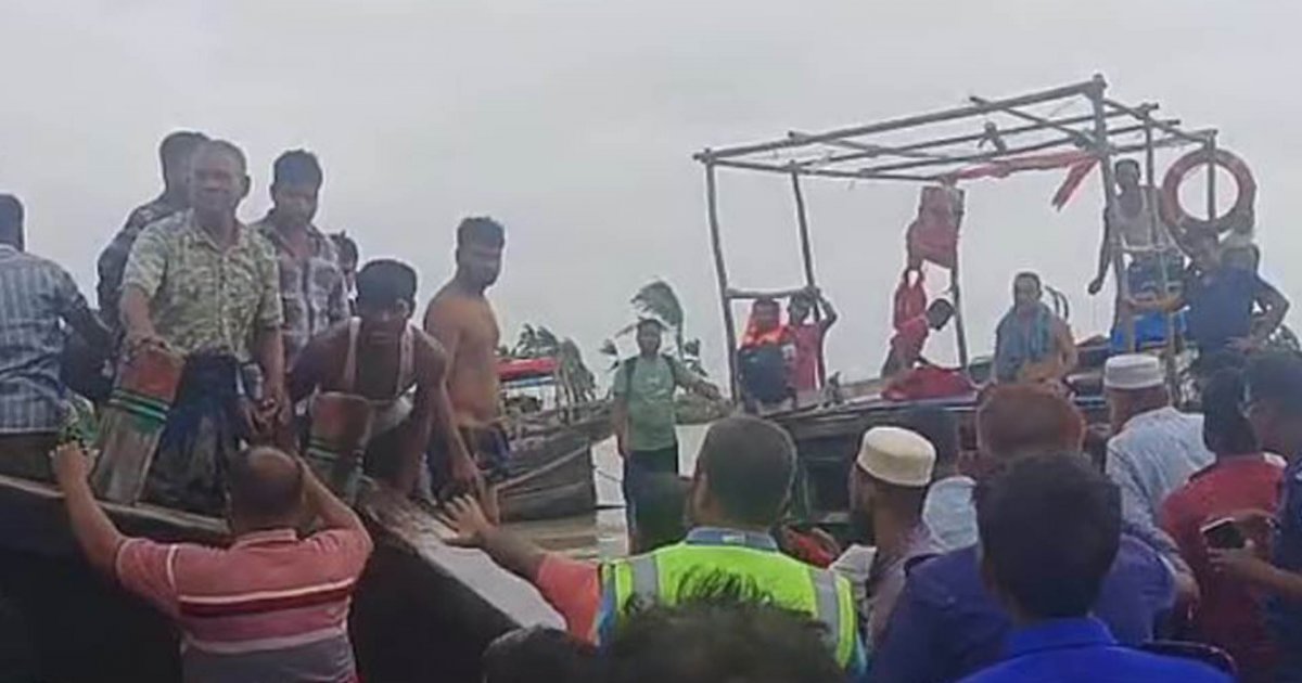 মেঘনায় ট্রলারডুবির ঘটনায় রোহিঙ্গা নারীর লাশ উদ্ধার, পুলিশ সদস্যসহ নিখোঁজ ২