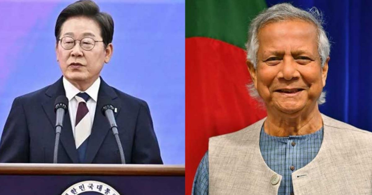 দক্ষিণ কোরিয়ার নবনির্বাচিত প্রেসিডেন্টকে প্রধান উপদেষ্টার অভিনন্দন