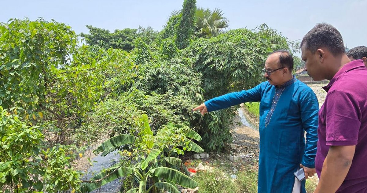 বর্জ্য অপসারণ ও খাল খনন কার্যক্রম পরিদর্শন করলেন গাসিক প্রশাসক