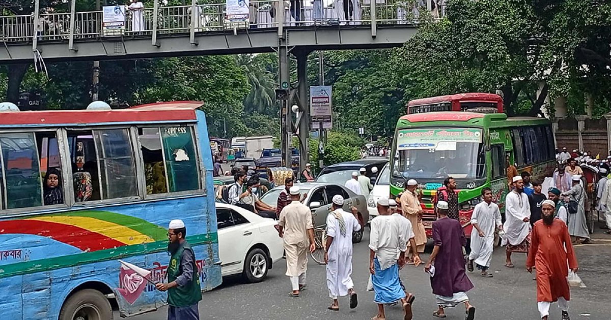 ইসলামী আন্দোলনের মহাসমাবেশ ঘিরে তীব্র যানজট, নগরবাসীর দুর্ভোগ