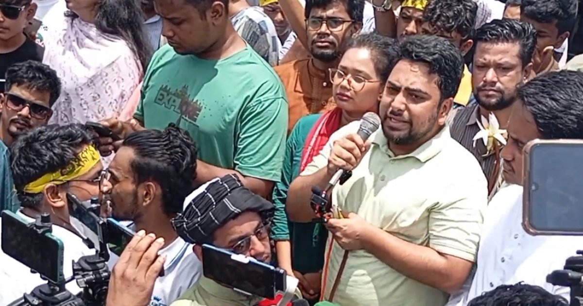 বিচার, সংস্কার এবং নতুন সনদের বাস্তবায়নে জনগণই আমাদের একমাত্র শক্তি: নাহিদ ইসলাম