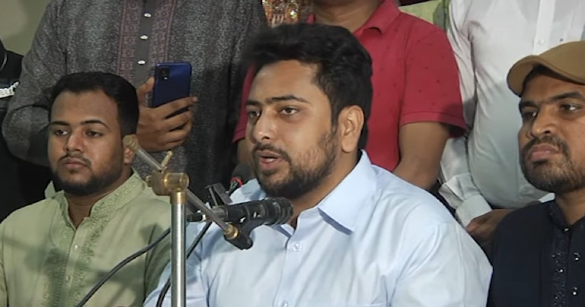 গণহত্যার বিচার ও সংস্কারের পরেই নির্বাচন: নাহিদ ইসলাম