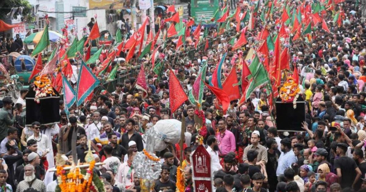 পুরান ঢাকায় তাজিয়া মিছিল বের হবে সকাল ১০টায়