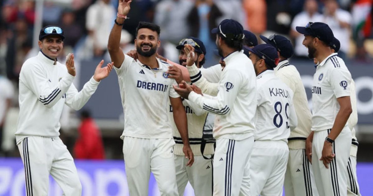 আকাশের ৬ উইকেট, এজবাস্টনে ভারতের প্রথম জয়ে সিরিজে সমতা