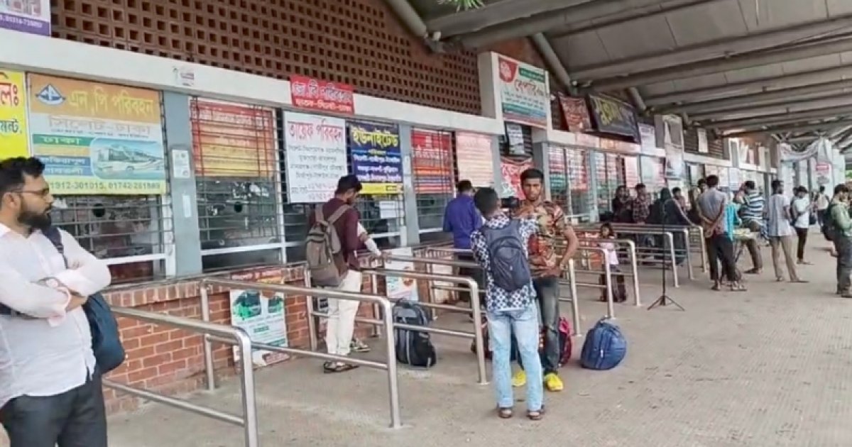 ৬ দাবিতে সিলেটে চলছে অনির্দিষ্টকালের পরিবহন ধর্মঘট