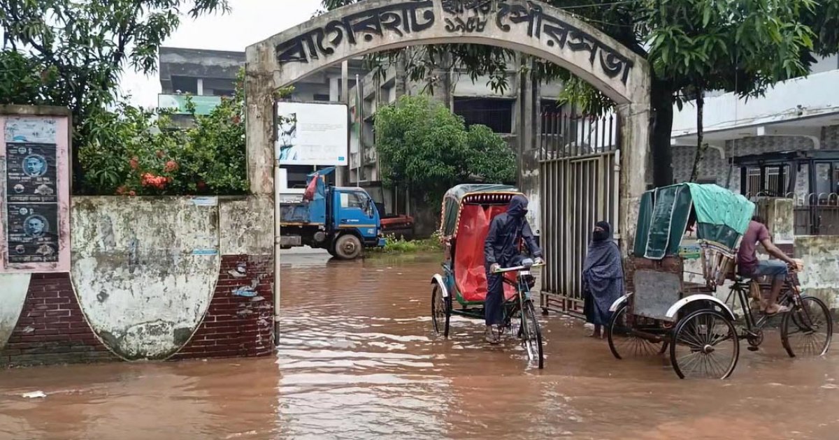 বাগেরহাটের নিম্নাঞ্চল প্লাবিত, পানিবন্দি লাখো মানুষ