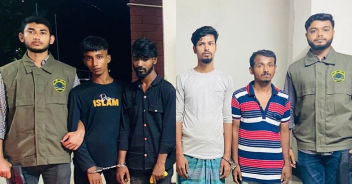 মোহাম্মদপুরে ‘পানি রুবেল গ্যাং’-এর ৫ সদস্য গ্রেফতার