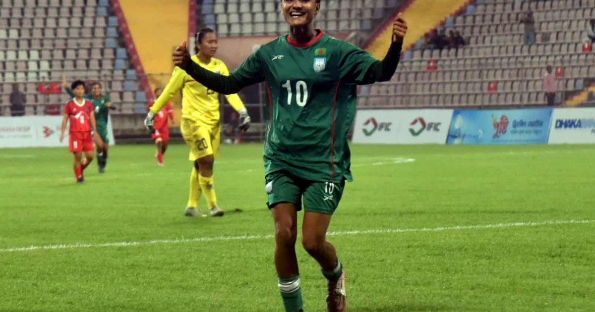 সাগরিকার গোলে এগিয়ে বাংলাদেশ