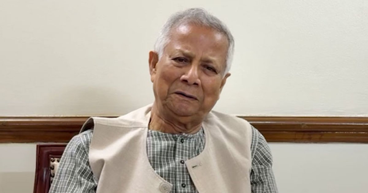 বিমান দুর্ঘটনায় শোক জানিয়ে প্রধান উপদেষ্টার ভিডিওবার্তা