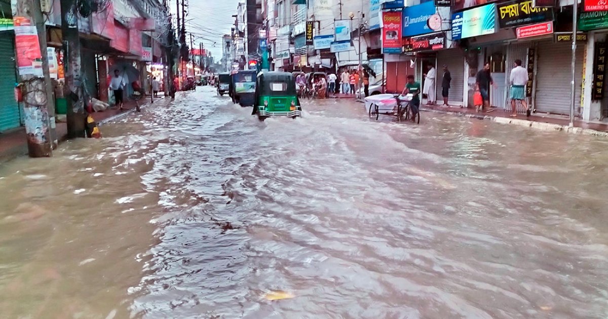 বিপদসীমার ওপরে কীর্তনখোলার পানি, বেড়েছে দুর্ভোগ
