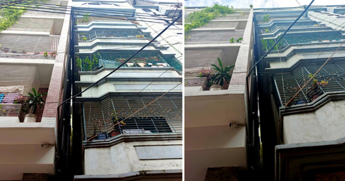 ডেমরায় হেলে পড়া বহুতল ভবন ধসে পড়ার শঙ্কায় নিরাপত্তা জোরদার