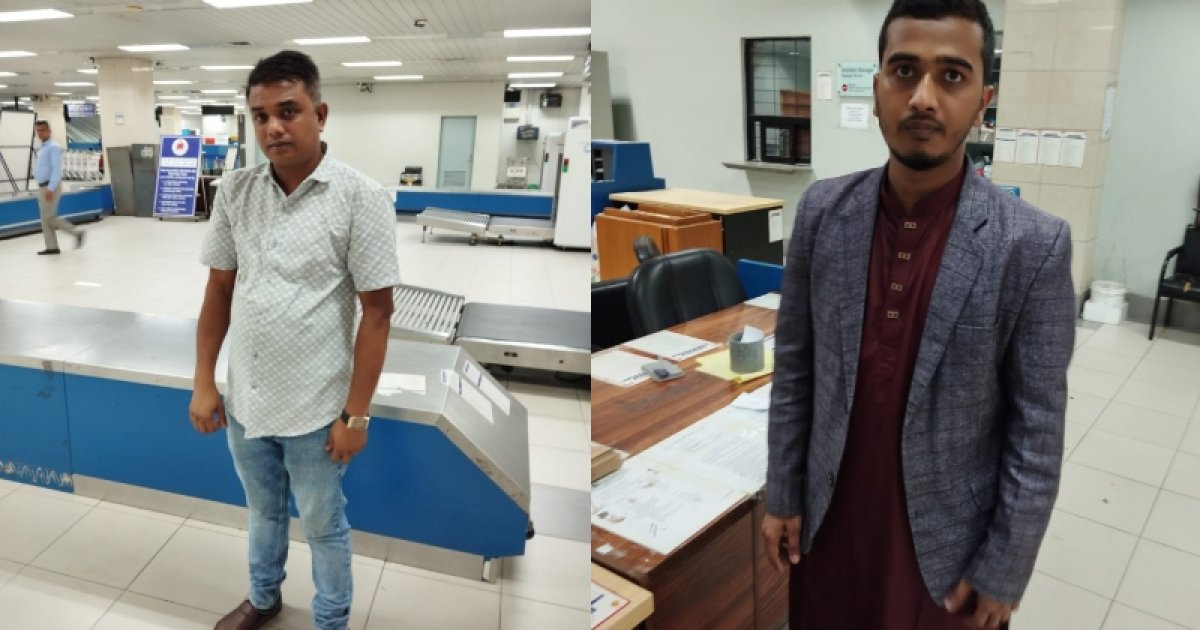 আবুধাবি থেকে আসা ২ যাত্রীর কাছে মিললো বিপুল পরিমাণ সিগারেট ও নিষিদ্ধ ক্রিম