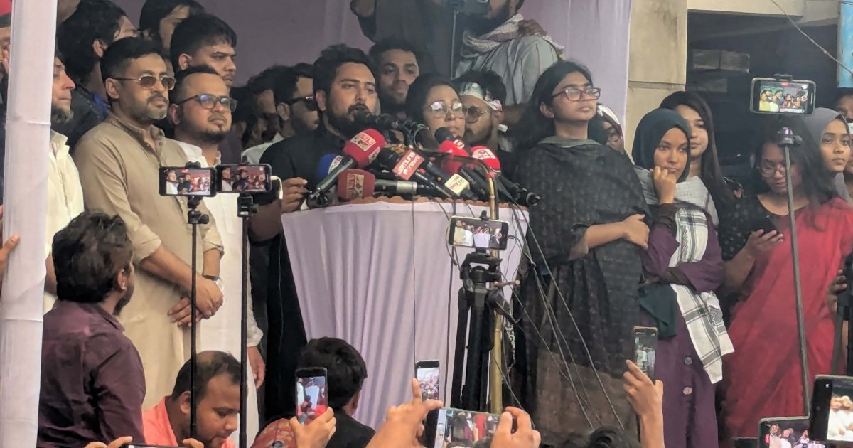 কোনও দাবি থেকে সরে আসিনি, সব আদায় করে ছাড়বো: নাহিদ ইসলাম