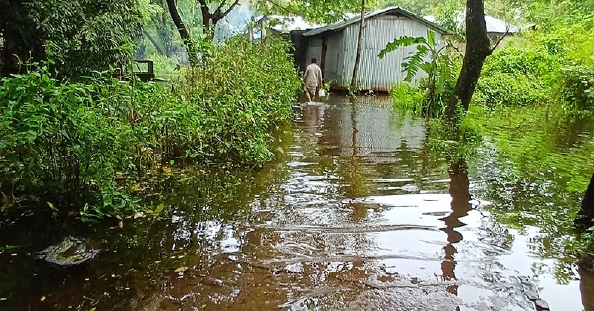 মেঘনা-ডাকাতিয়ার পানি বাড়ছে, দুর্ভোগে অর্ধলক্ষাধিক মানুষ