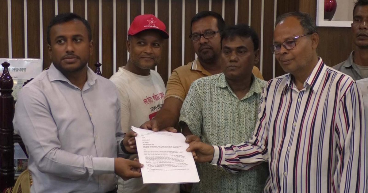 ভবদহের জলাবদ্ধতা নিরসনে ৬ দফা দাবিতে স্মারকলিপি