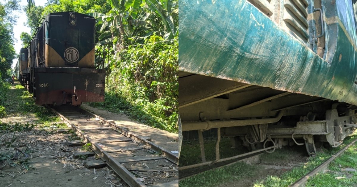লাইনচ্যুত রমনা লোকাল ট্রেন উদ্ধারে আসা রিলিফ ট্রেনও লাইনচ্যুত!