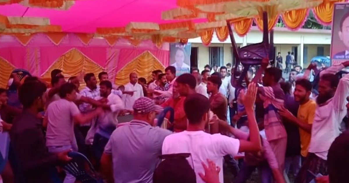 মধুখালীতে বিএনপির কর্মী সম্মেলনে দুই পক্ষের মারামারি