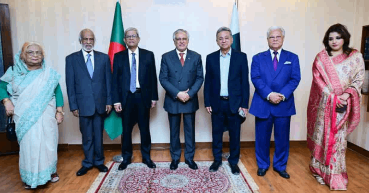 ইসহাক দারের সঙ্গে মির্জা ফখরুলের নেতৃত্বে প্রতিনিধি দলের সাক্ষাৎ