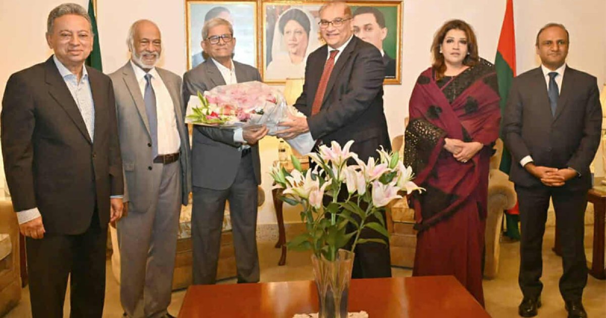 মির্জা ফখরুলের সঙ্গে পাকিস্তানি হাইকমিশনারের সৌজন্য সাক্ষাৎ