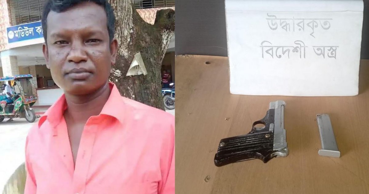 র‌্যাবের গাড়ি আটকে ছিনিয়ে নেওয়া আসামির কাছ থেকে পিস্তল-ম্যাগাজিন উদ্ধার