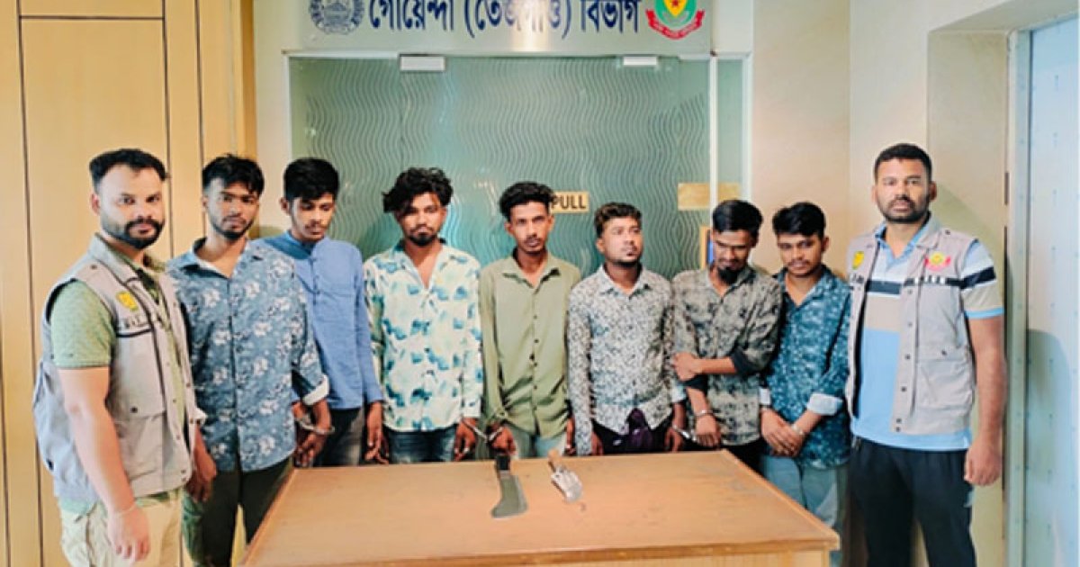 মোহাম্মদপুরে ডাকাতির প্রস্তুতিকালে দেশীয় অস্ত্রসহ গ্রেফতার ৭