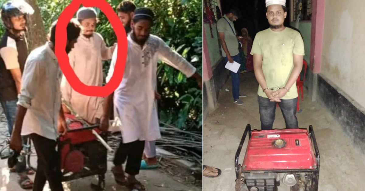 নুরাল পাগলার দরবার থেকে জেনারেটর নিয়ে যাওয়া সেই যুবক গ্রেফতার