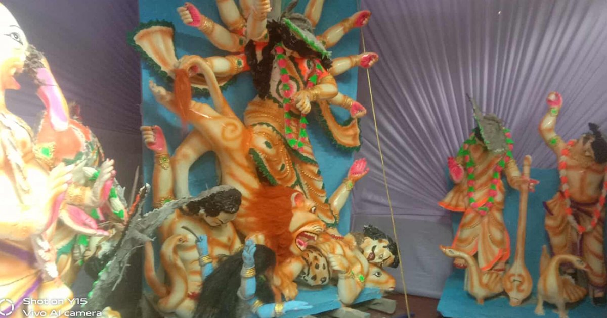 মহালয়ার আগের রাতে সরিষাবাড়ীতে প্রতিমা ভাঙচুর, আটক ১