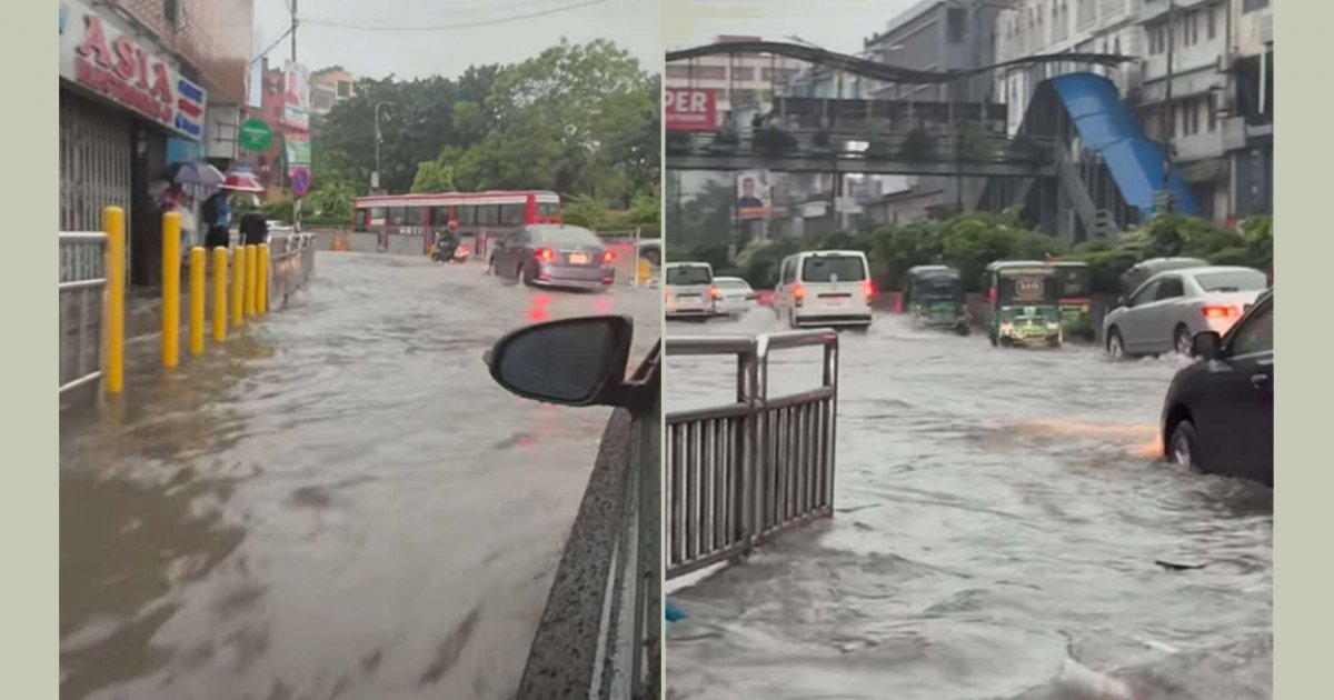 রাতভর বৃষ্টিতে জলাবদ্ধতা, সকালে ভোগান্তি নিয়ে বের হচ্ছেন নগরবাসী