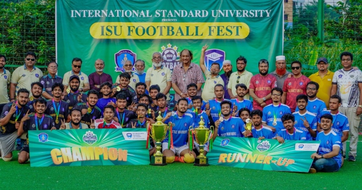 ‘আইএসইউ ফুটবল ফেস্ট সিজন–১’ শিরোপা জিতলো বাইনারি ব্লাস্টার্স