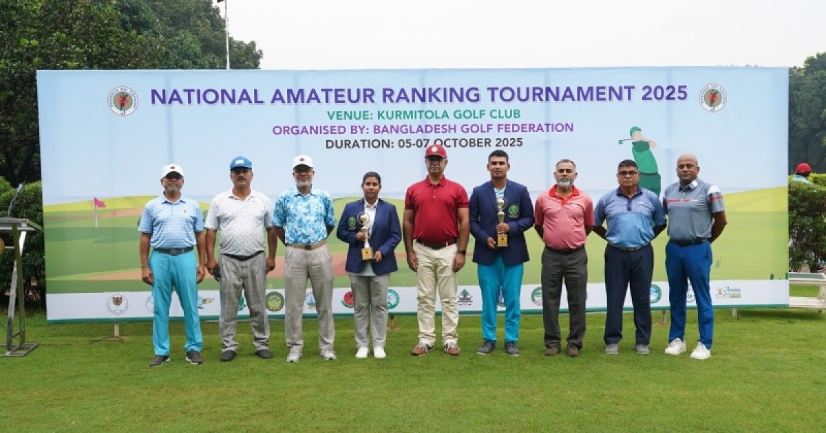 জাতীয় অ্যামেচার গলফ র‌্যাংকিংয়ে সোনিয়া ও আবু বকর চ্যাম্পিয়ন
