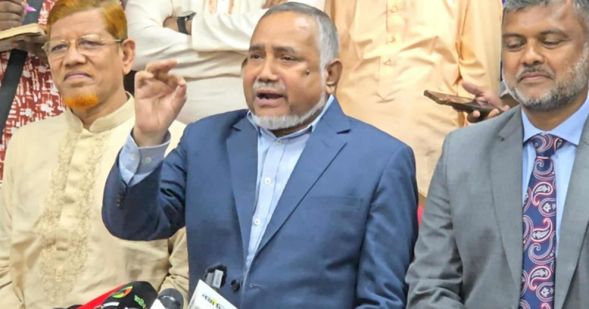 জুলাই সনদের আইনি ভিত্তির বিষয়ে নভেম্বরে গণভোট চায় জামায়াত: ডা. তাহের