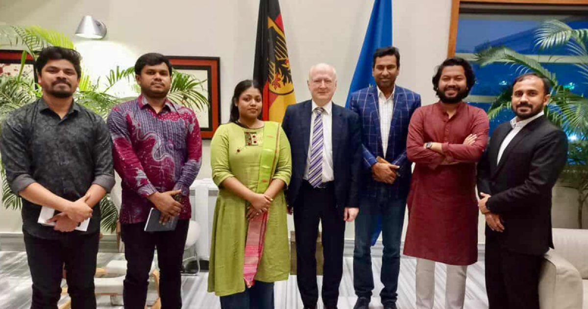 জার্মান রাষ্ট্রদূতের সঙ্গে এনসিপি নেতাদের সাক্ষাৎ